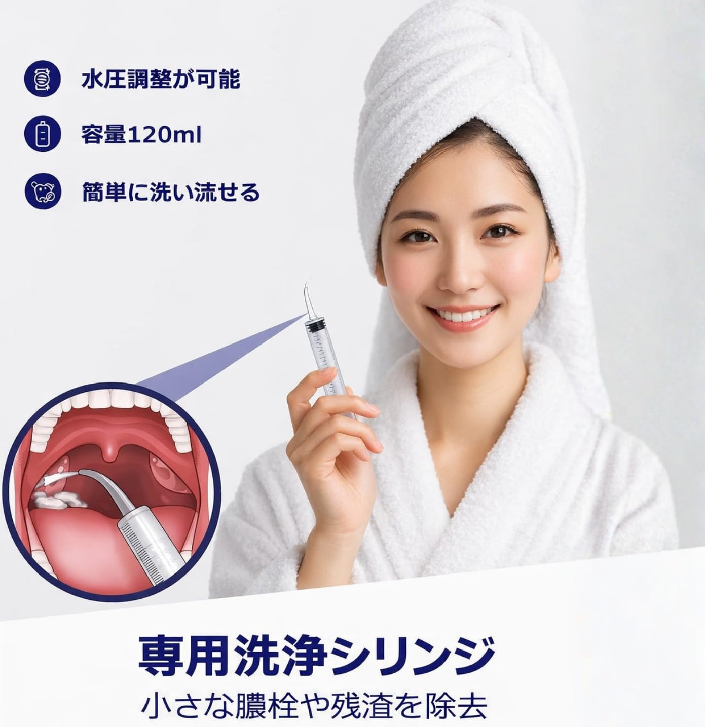 TSマネジメント ORAVIX 膿栓除去キット 家庭用 口腔セルフケア